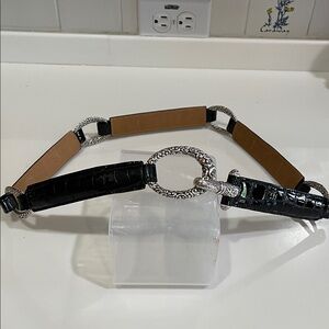 Brighton Black and Silver Women's Belt